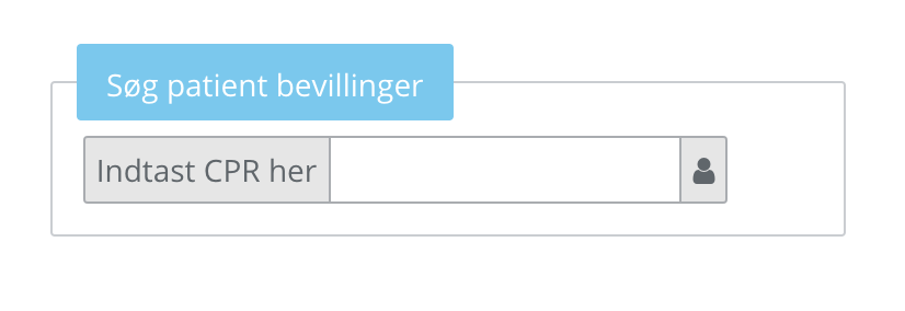 patient bevilling søgning