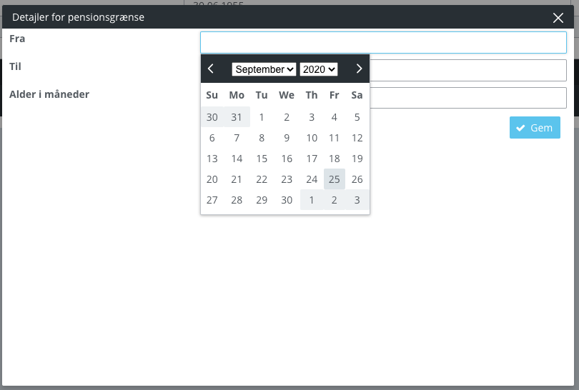 Pensionsgrænser datovælger